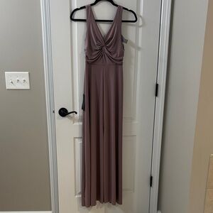 Elegant Mauve Sleeveless Dress
